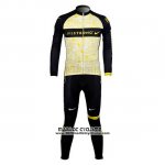 2012 Maillot Ciclismo Livestrong Jaune Manches Longues et Cuissard
